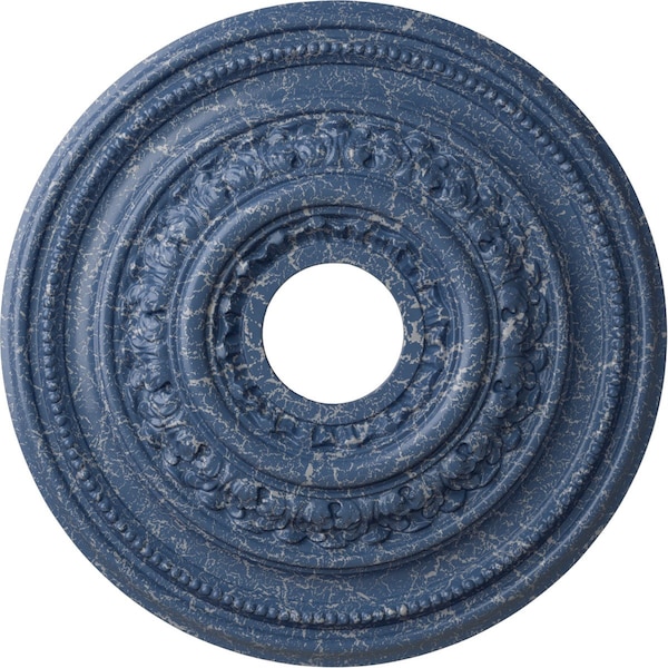 Ekena Millwork Orleans Ceiling Medallion (Canopies up to 4 5/8"), 17 5/8"OD X 3 5/8"ID X 1 7/8"P, Americana Crackle CM17OLAMC - main